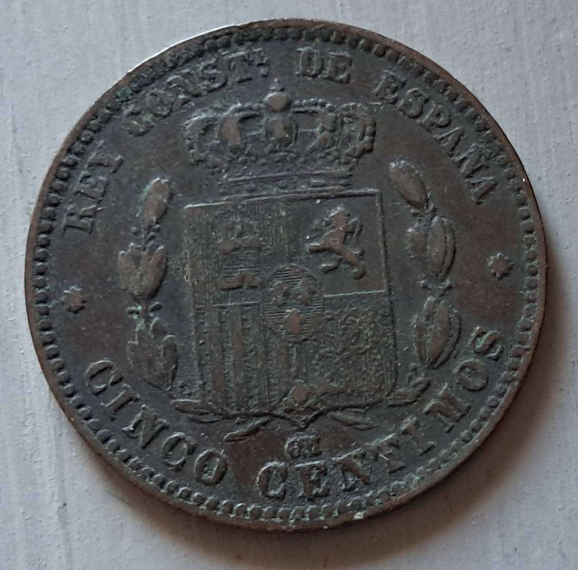1878 CINCO CENTIMOS