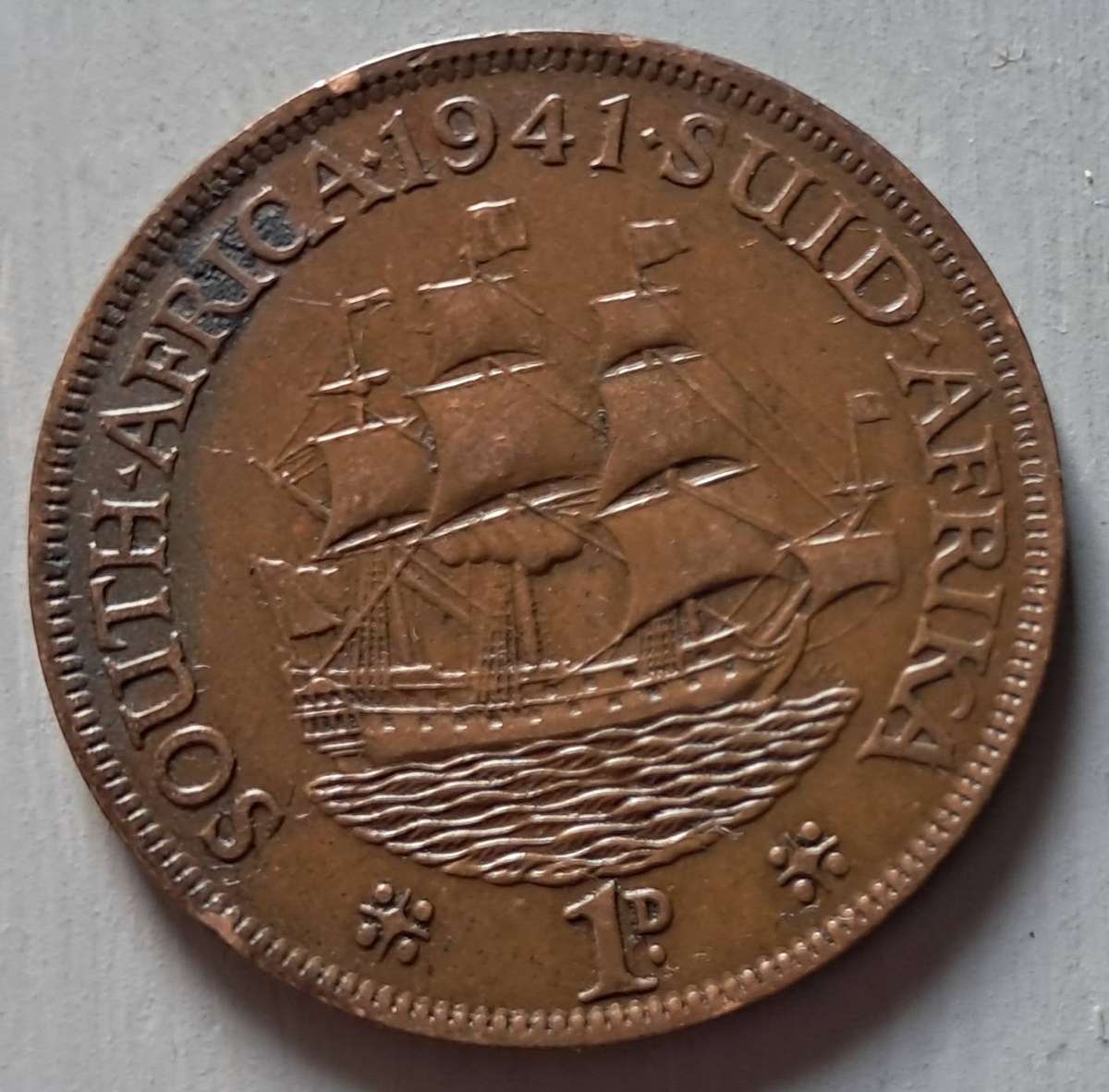 1941 UNION OF S.A.: 1 PENNY