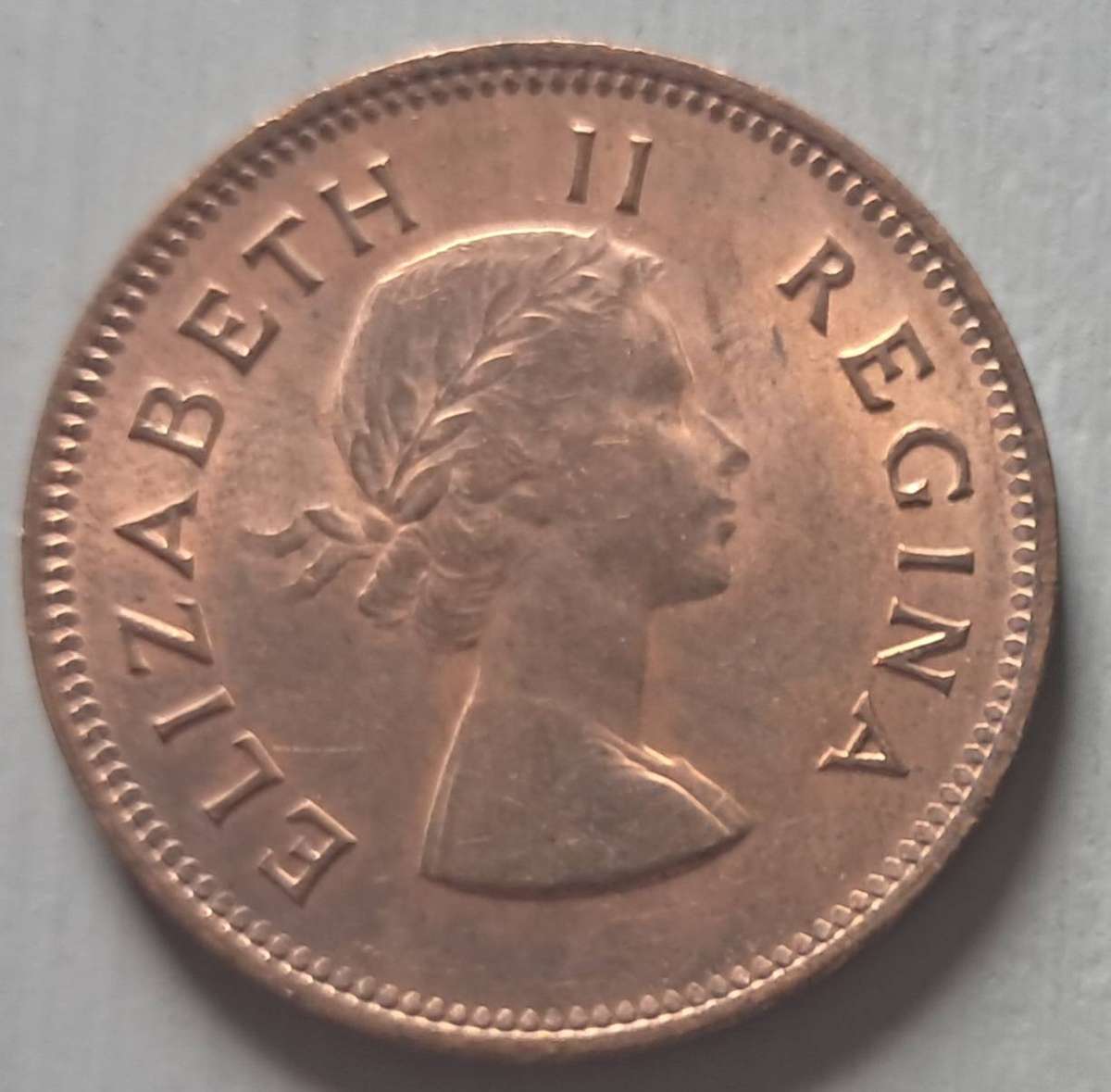 1953 UNION OF S.A : 1/2 PENNY