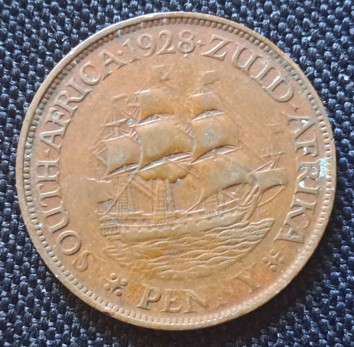 1928 UNION OF S.A 1 PENNY