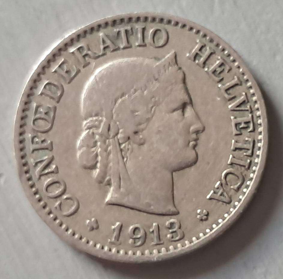 1913 SWITZERLAND 10 RAPPEN