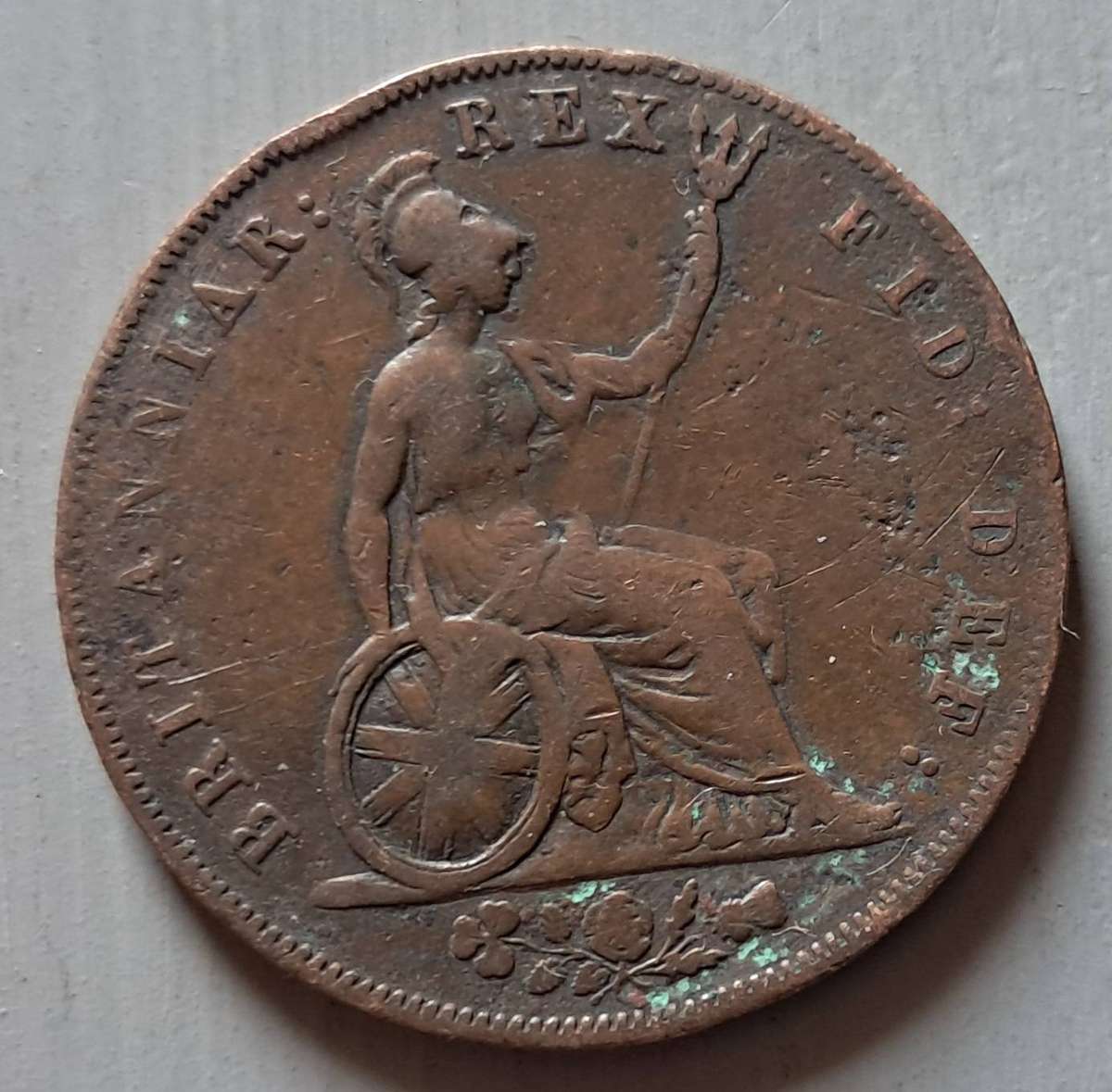 1826 GREAT BTRITAIN HALF PENNY