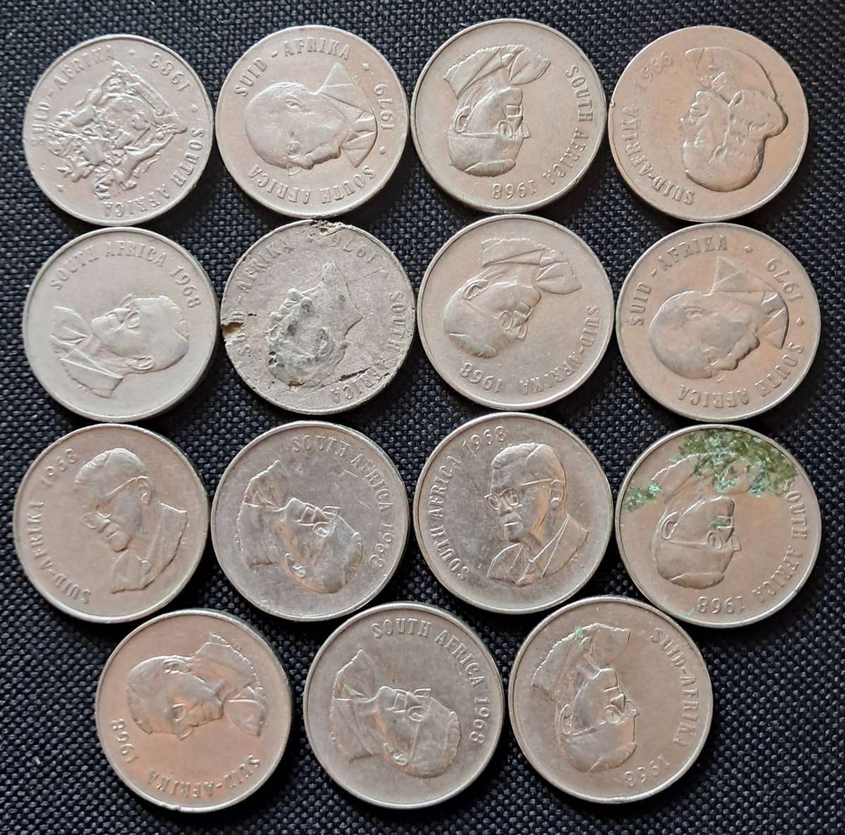 15 X RSA 50 CENT LOT
