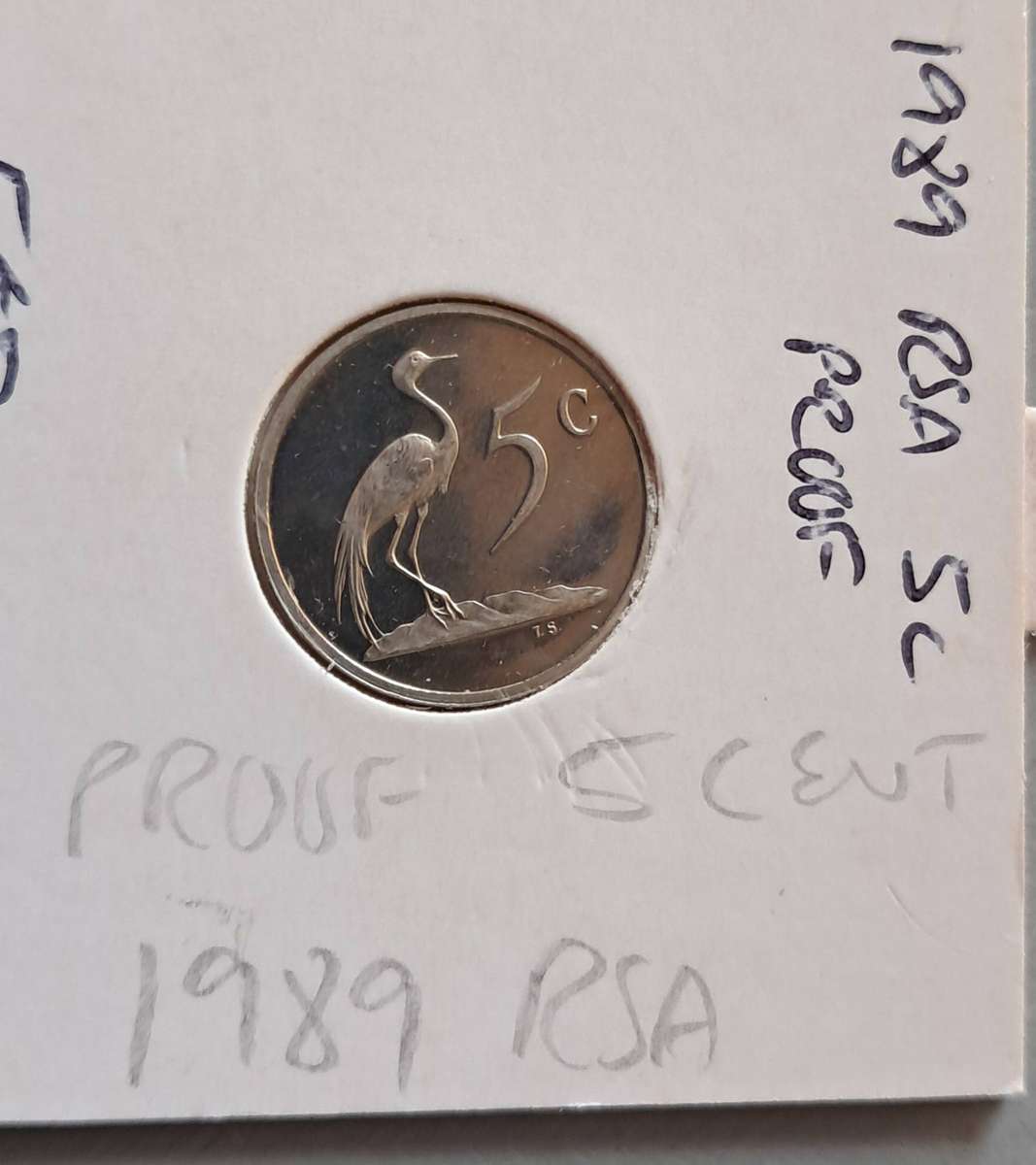 1989 RSA 5 CENT PROOF