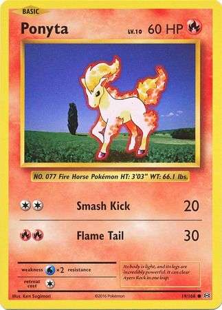 Pokemon Trading Card Game - Ponyta - 19/108 - Common XY: Evolutions