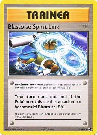 Pokemon Trading Card Game - Blastoise Spirit Link - 73/108 - Uncommon XY: Evolutions