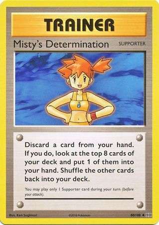 Pokemon Trading Card Game - Misty's Determination - 80/108 - Uncommon XY: Evolutions