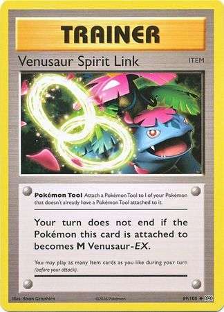 Pokemon Trading Card Game - Venusaur Spirit Link - 89/108 - Uncommon XY: Evolutions