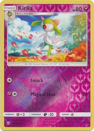 Pokemon Trading Card Game - Kirlia - 92/147 - Uncommon Reverse Holo Sun & Moon: Burning Shadows