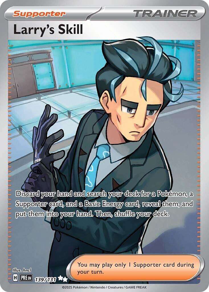 Pokemon Trading Card Game - Larry's Skill #139 Pokemon Prismatic Evolutions