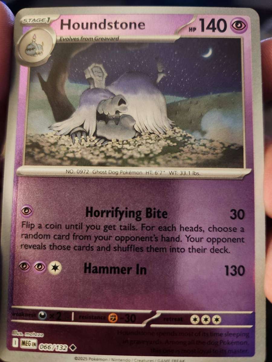 Pokemon Trading Card Game - Houndstone [Reverse Holo] #66 Pokemon Mega Evolution
