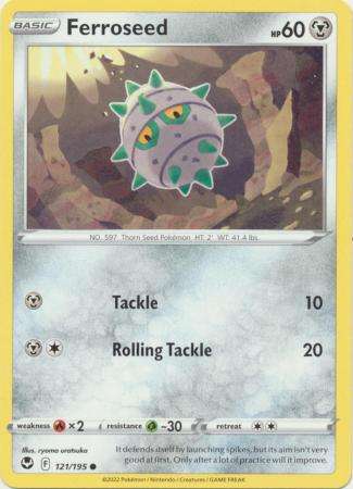 Pokemon Trading Card Game - Ferrothorn - 122/195 - Uncommon Sword & Shield: Silver Tempest
