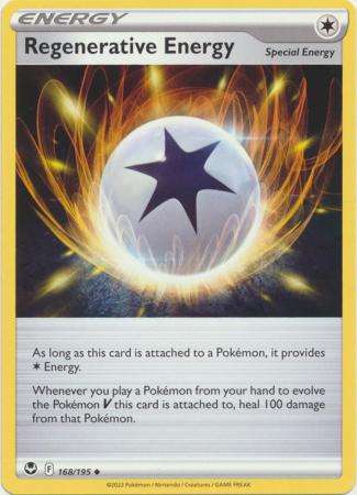 Pokemon Trading Card Game - Regenerative Energy - 168/195 - Uncommon Sword & Shield: Silver Tempest