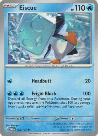Pokemon Trading Card Game - Eiscue - 048/193 - Uncommon Scarlet & Violet: Paldea Evolved