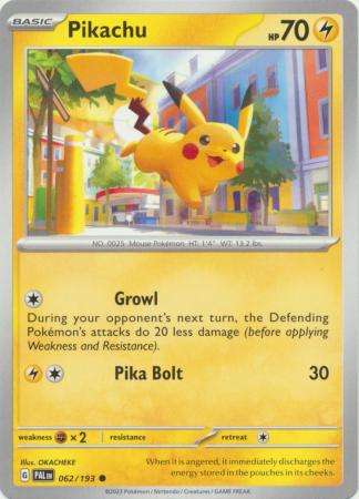 Pokemon Trading Card Game - Pikachu - 062/193 - Common Scarlet & Violet: Paldea Evolved
