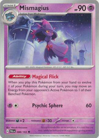 Pokemon Trading Card Game - Mismagius - 088/193 - Uncommon Scarlet & Violet: Paldea Evolved
