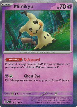 Pokemon Trading Card Game - Mimikyu - 097/193 - Holo Rare Scarlet & Violet: Paldea Evolved