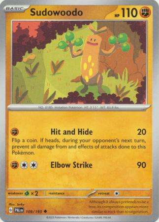 Pokemon Trading Card Game - Sudowoodo - 109/193 - Uncommon Scarlet & Violet: Paldea Evolved
