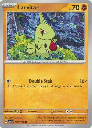 Pokemon Trading Card Game - Larvitar - 110/193 - Common Scarlet & Violet: Paldea Evolved