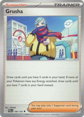 Pokemon Trading Card Game - Grusha - 184/193 - Uncommon Scarlet & Violet: Paldea Evolved