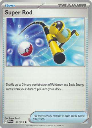 Pokemon Trading Card Game - Super Rod - 188/193 - Common Scarlet & Violet: Paldea Evolved