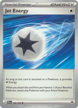 Pokemon Trading Card Game - Jet Energy - 190/193 - Uncommon Scarlet & Violet: Paldea Evolved