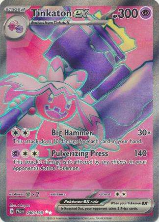 Pokemon Trading Card Game - Tinkaton ex - 240/193 - Full Art Secret Rare Scarlet & Violet: Paldea Ev