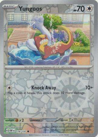 Pokemon Trading Card Game - Yungoos - 176/197 - Common Reverse Holo Scarlet & Violet: Obsidian Flame