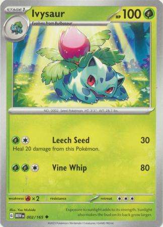 Pokemon Trading Card Game - Ivysaur - 002/165 - Uncommon Scarlet & Violet 151