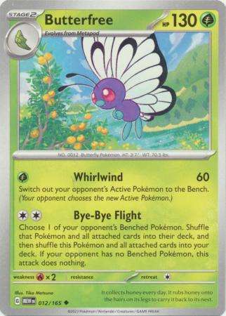 Pokemon Trading Card Game - Butterfree - 012/165 - Uncommon Scarlet & Violet 151
