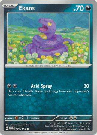 Pokemon Trading Card Game - Ekans - 023/165 - Common Scarlet & Violet 151