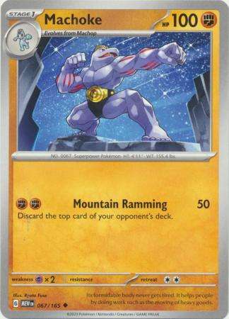 Pokemon Trading Card Game - Machoke - 067/165 - Uncommon Scarlet & Violet 151