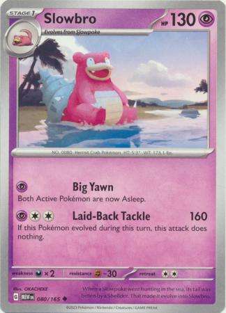 Pokemon Trading Card Game - Slowbro - 080/165 - Uncommon Scarlet & Violet 151