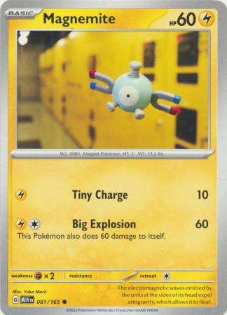 Pokemon Trading Card Game - Magnemite - 081/165 - Common Scarlet & Violet 151