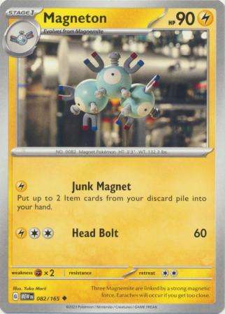 Pokemon Trading Card Game - Magneton - 082/165 - Uncommon Scarlet & Violet 151