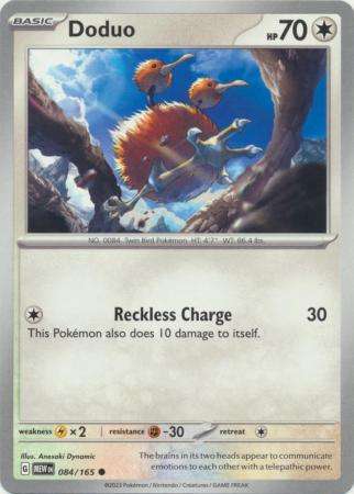 Pokemon Trading Card Game - Doduo - 084/165 - Common Scarlet & Violet 151