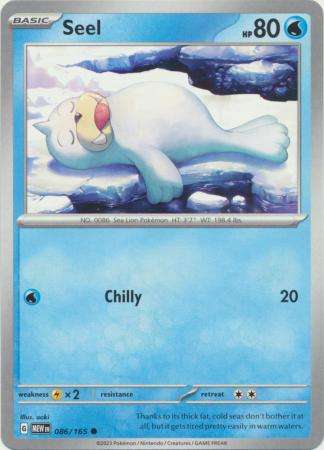 Pokemon Trading Card Game - Seel - 086/165 - Common Scarlet & Violet 151