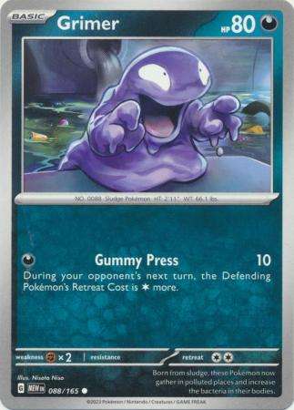 Pokemon Trading Card Game - Grimer - 088/165 - Common Scarlet & Violet 151