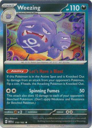 Pokemon Trading Card Game - Weezing - 110/165 - Holo Rare Scarlet & Violet 151