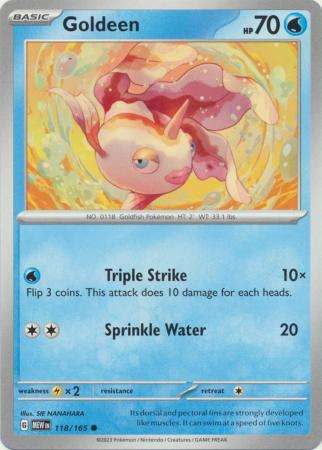 Pokemon Trading Card Game - Goldeen - 118/165 - Common Scarlet & Violet 151