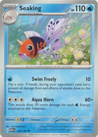Pokemon Trading Card Game - Seaking - 119/165 - Uncommon Scarlet & Violet 151