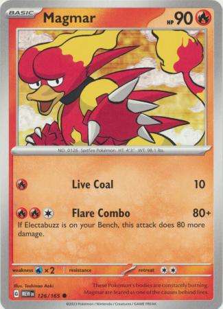 Pokemon Trading Card Game - Magmar - 126/165 - Common Scarlet & Violet 151