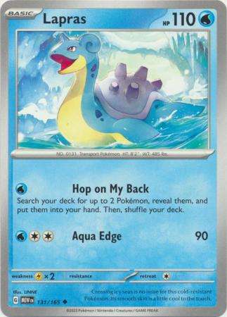 Pokemon Trading Card Game - Lapras - 131/165 - Uncommon Scarlet & Violet 151