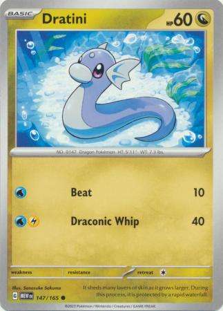Pokemon Trading Card Game - Dratini - 147/165 - Common Scarlet & Violet 151