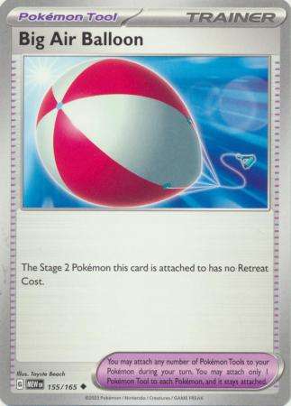 Pokemon Trading Card Game - Big Air Balloon - 155/165 - Uncommon Scarlet & Violet 151