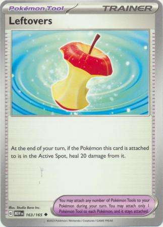 Pokemon Trading Card Game - Leftovers - 163/165 - Uncommon Scarlet & Violet 151
