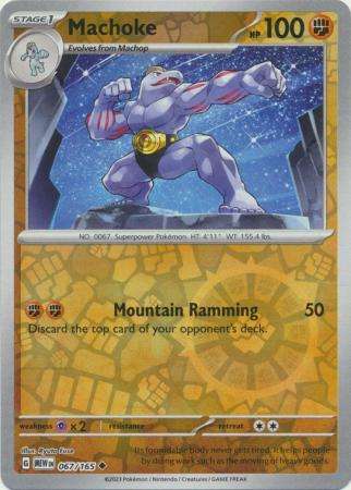 Pokemon Trading Card Game - Machoke - 067/165 - Uncommon Reverse Holo Scarlet & Violet 151