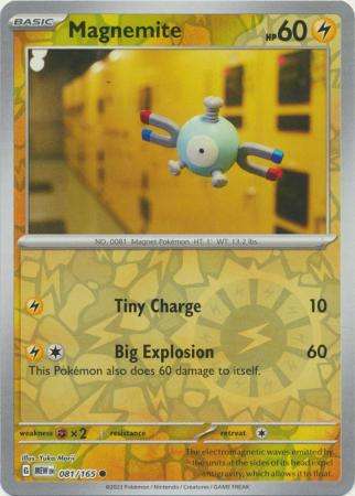 Pokemon Trading Card Game - Magnemite - 081/165 - Common Reverse Holo Scarlet & Violet 151