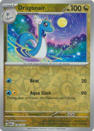 Pokemon Trading Card Game - Dragonair - 148/165 - Uncommon Reverse Holo Scarlet & Violet 151