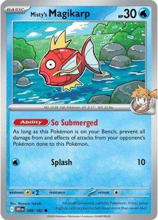 Pokemon Trading Card Game - Misty's Magikarp - 048/182 - Common - Destined Rivals